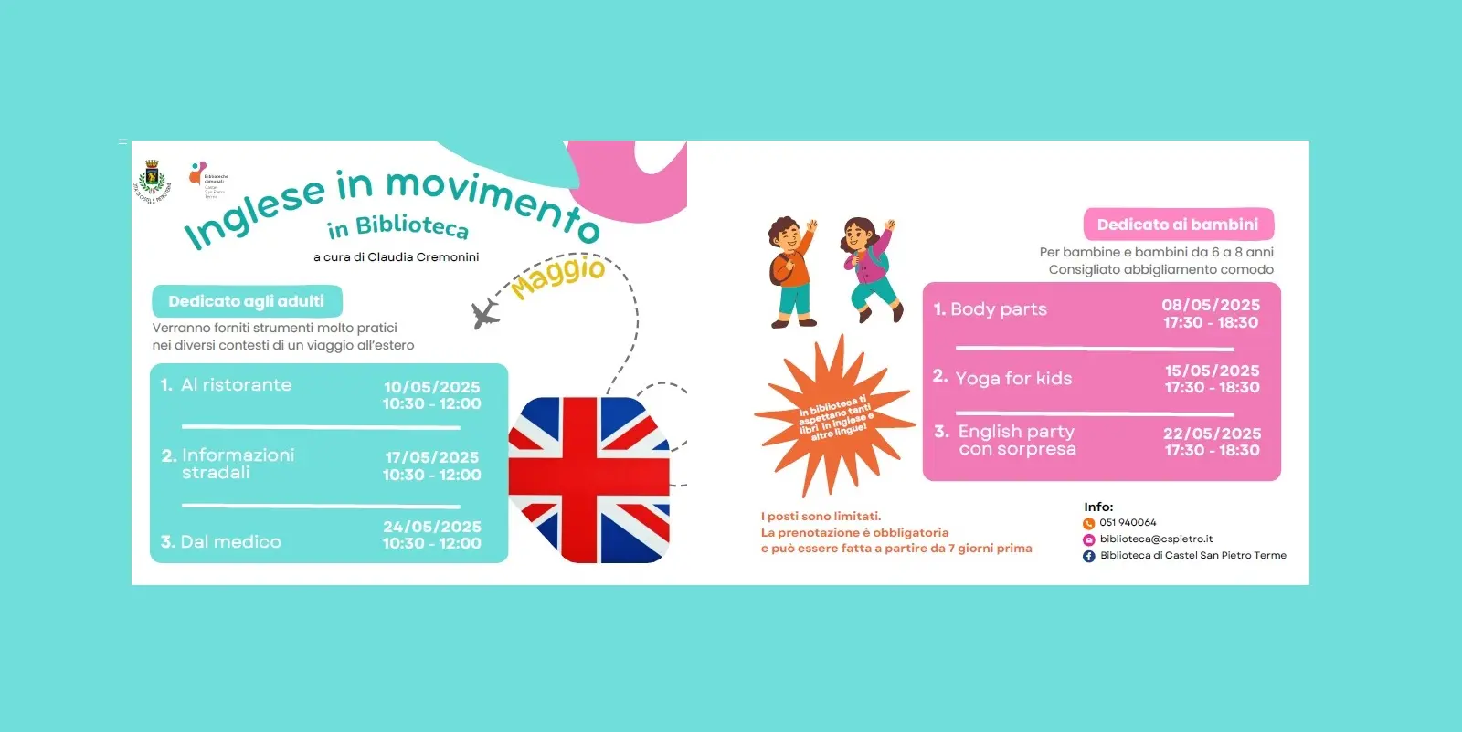 Inglese in movimento in Biblioteca: "Dal medico"