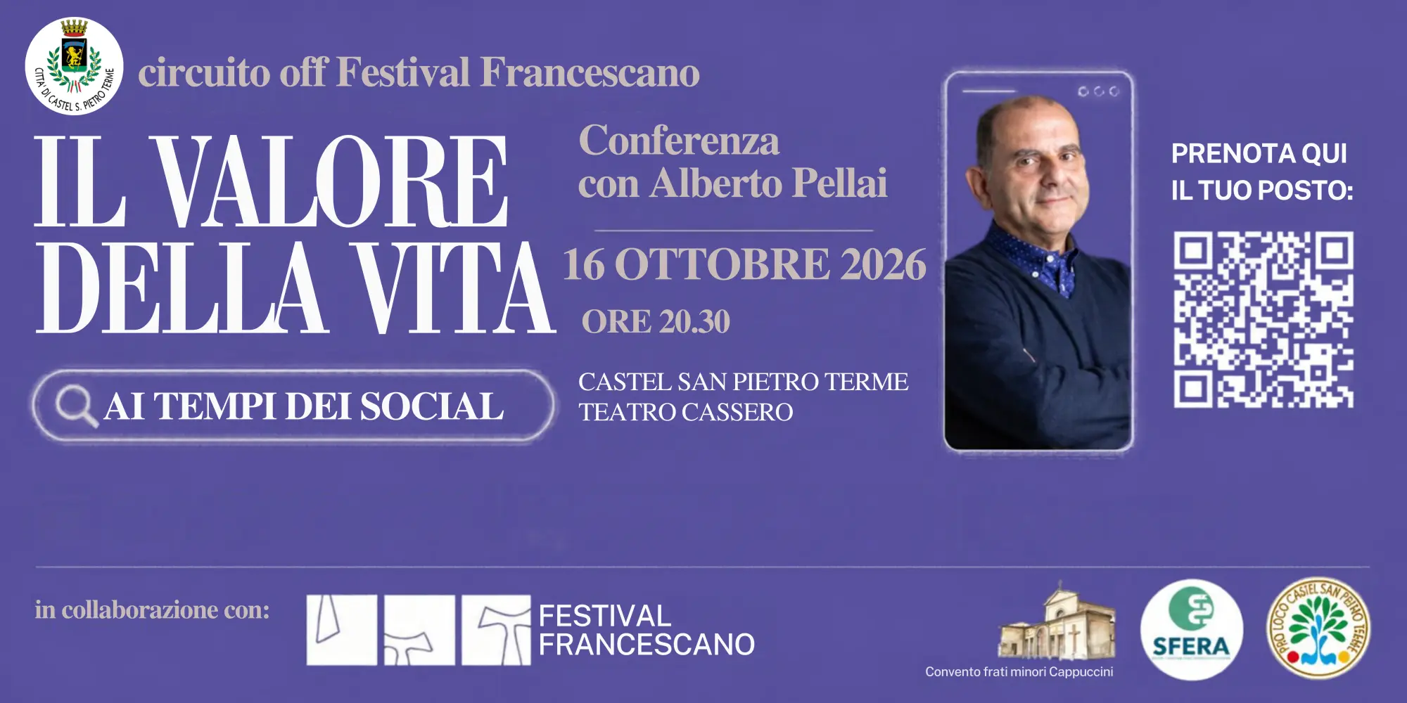 CONFERENZA CON ALBERTO PELLAI “IL VALORE DELLA VITA AI TEMPI DEI SOCIAL”
