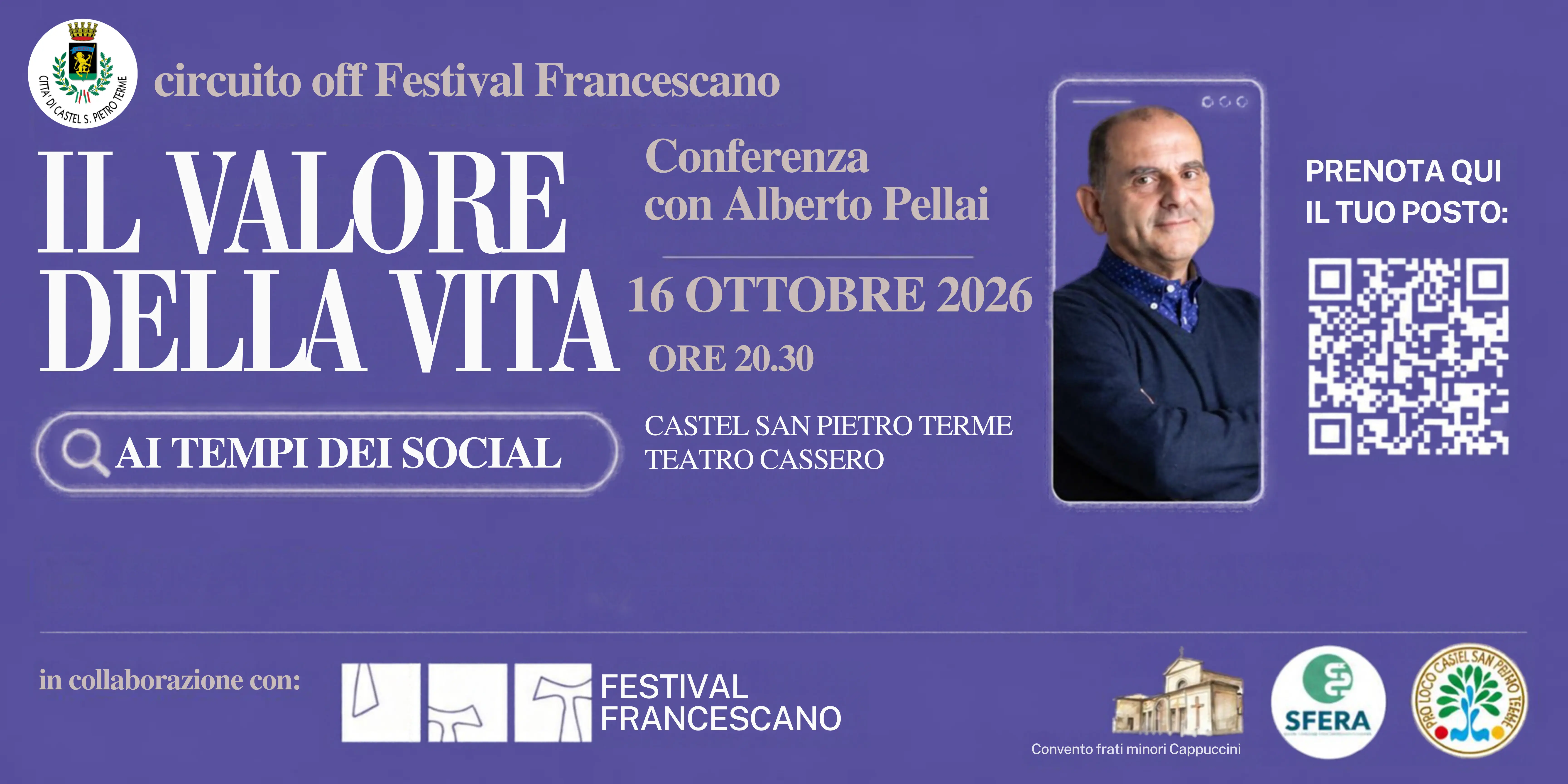 CONFERENZA CON ALBERTO PELLAI “IL VALORE DELLA VITA AI TEMPI DEI SOCIAL”