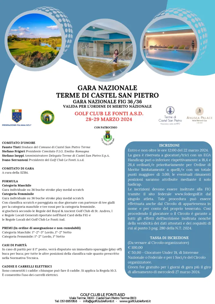Gara nazionale "Terme di Castel San Pietro"