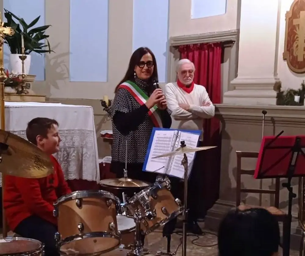 La musica dei giovani della Banda per la festa dei Santi Re Magi, patroni di Gallo Bolognese