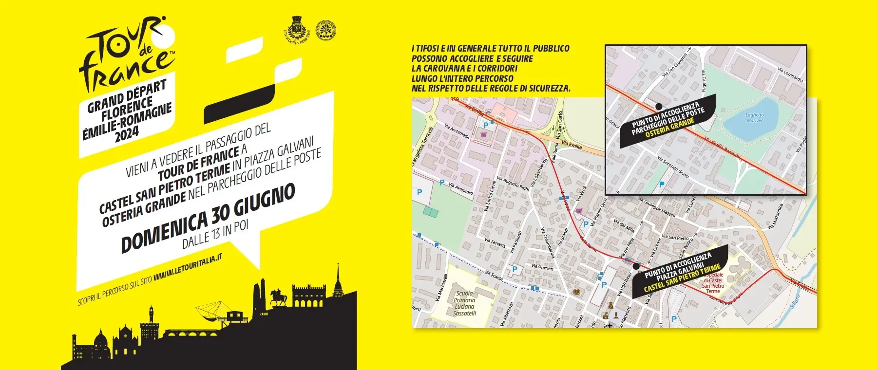Benvenuto Tour de France a Castel San Pietro Terme!