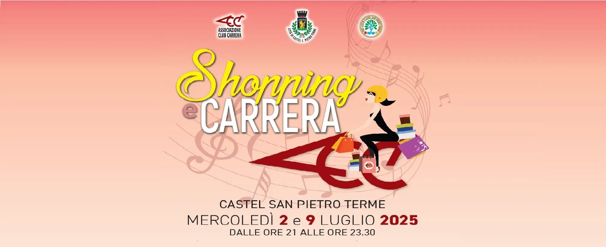 Shopping e Carrera: mercoledì 9 seconda serata di sport, musica e shopping 