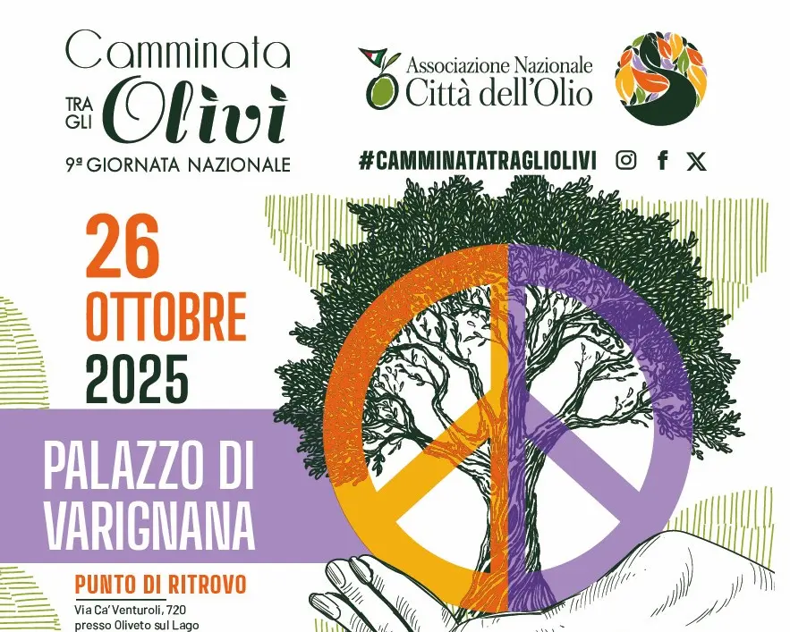 Camminata tra gli Olivi 2025 – Coltiviamo la Pace 9a Giornata Nazionale – Domenica 26 ottobre 2025 