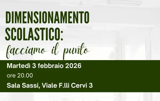 Dimensionamento scolastico: incontro pubblico a Castel San Pietro Terme