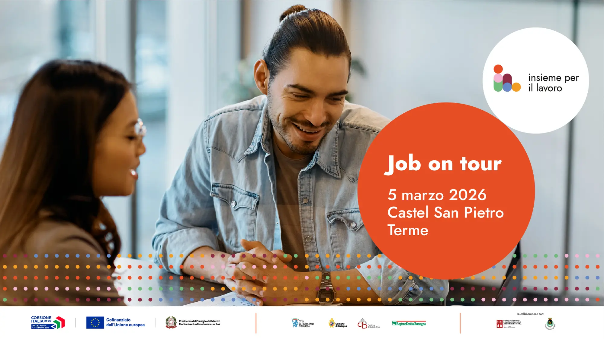Job on tour fa tappa a Castel San Pietro Terme: Insieme per il lavoro incontra la cittadinanza