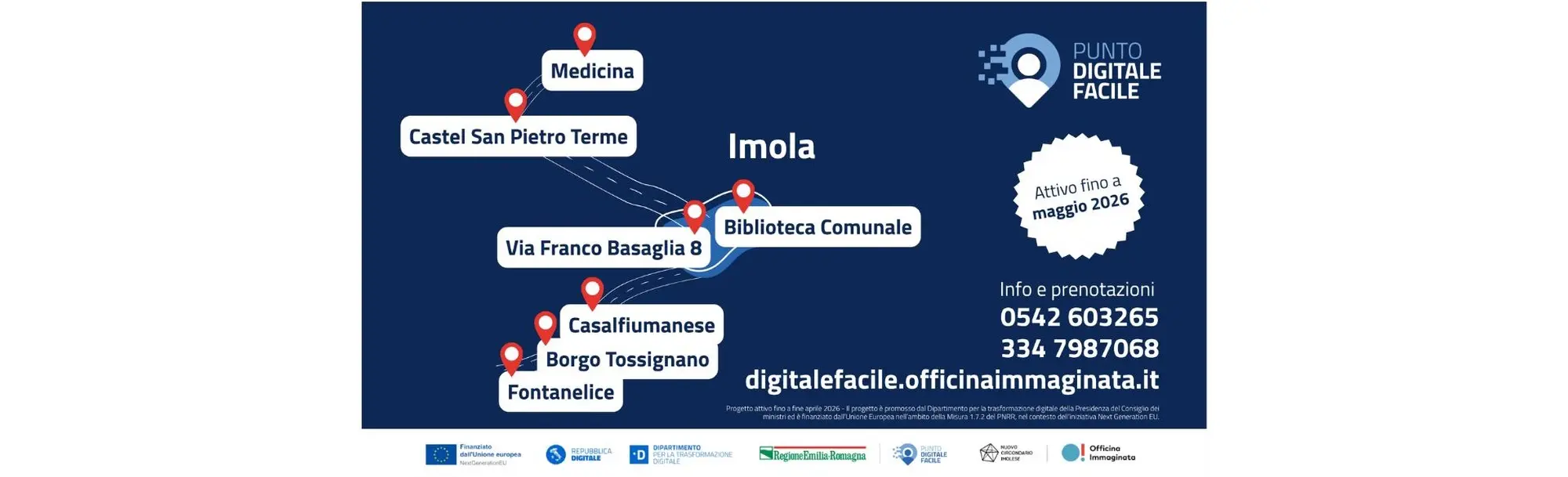 Digitale Facile prosegue nel Nuovo Circondario Imolese: attività confermate anche a maggio