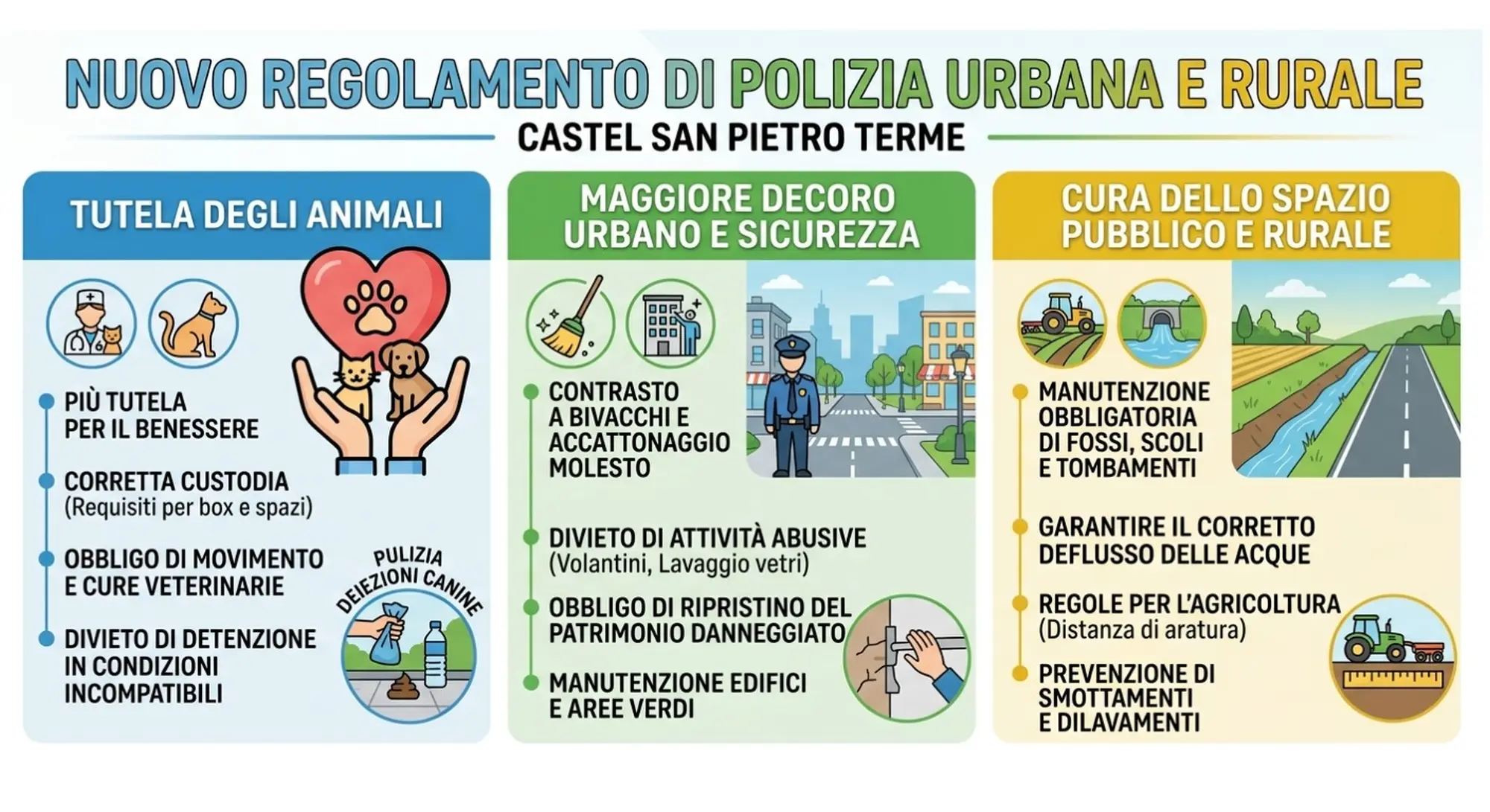 Approvato il nuovo Regolamento di Polizia Urbana e Rurale