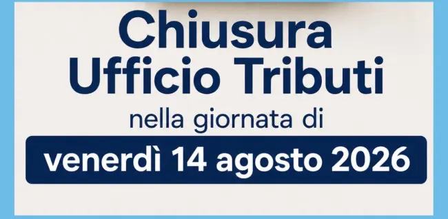 Chiusura dell’Ufficio Tributi