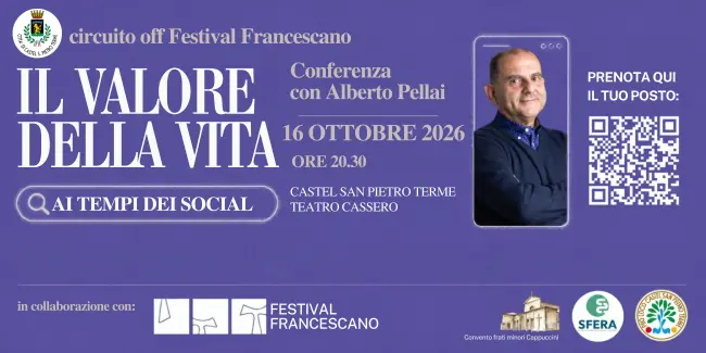 Prenota qui il tuo posto per ALBERTO PELLAI CON  “IL VALORE DELLA VITA AI TEMPI DEI SOCIAL”