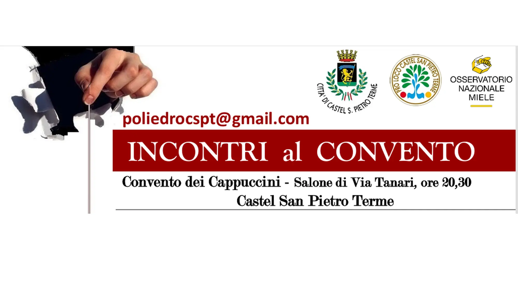 Il Poliedro: al via la quinta edizione degli “Incontri al Convento”