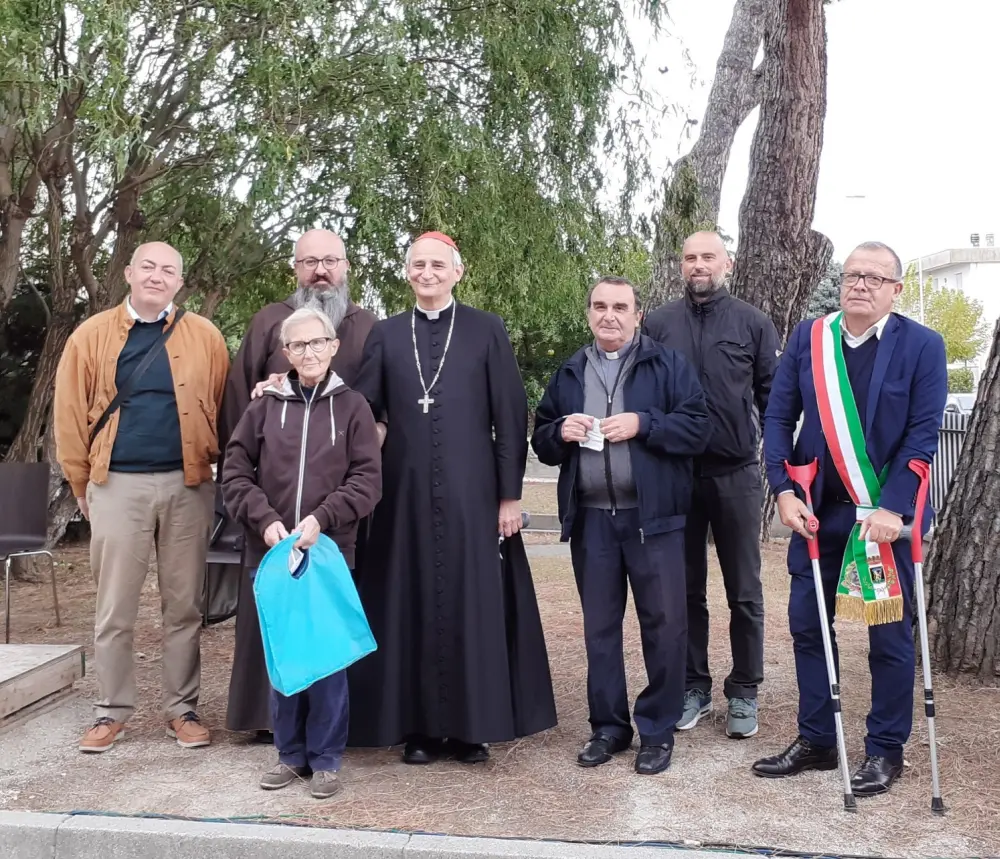 S.E.card.Zuppi e il sindaco Tinti hanno inaugurato  la Casa di Accoglienza Caritas