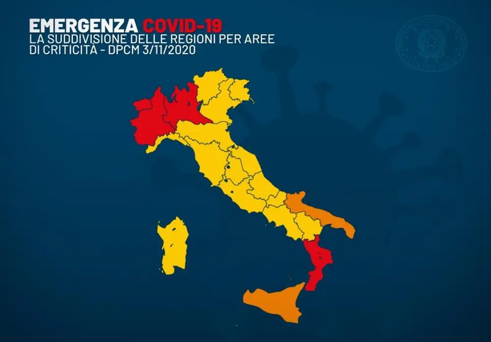 Il Dpcm in vigore dal 6 novembre al 3 dicembre